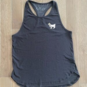 Goat USA Black Racerback Tank with Goat Logo
